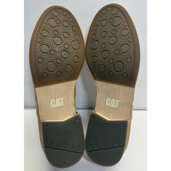 Caterpillar Loafer Boots Women's Size 9W Beige Leather Slip On NWOB P308598 - Picture 9 of 9